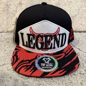 Chicago Bulls #23 Top Level Legend Graphic Print Snap Back‎ Hat One Size NWT